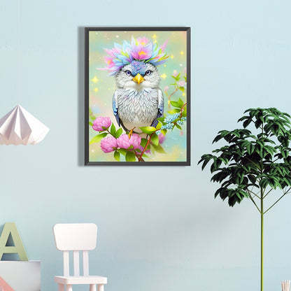 Serious Bird - Full Round Drill Diamond Painting 40*60CM