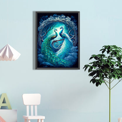 Peacock - Full Round Drill Diamond Painting 40*60CM