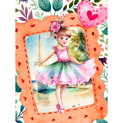 Ballet Girl - Full Round Drill Diamond Painting 30*40CM