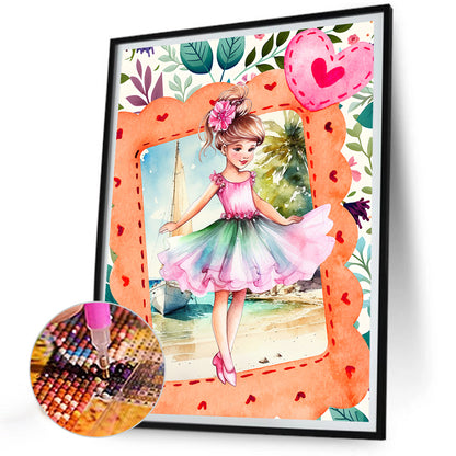 Ballet Girl - Full Round Drill Diamond Painting 30*40CM