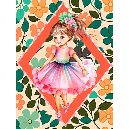 Ballet Girl - Full Round Drill Diamond Painting 30*40CM