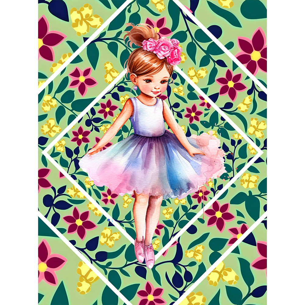 Ballet Girl - Full Round Drill Diamond Painting 30*40CM