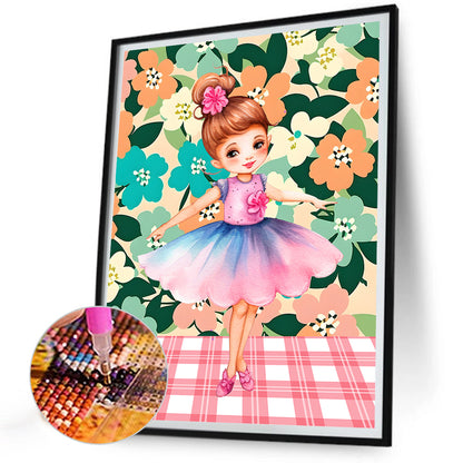 Ballet Girl - Full Round Drill Diamond Painting 30*40CM