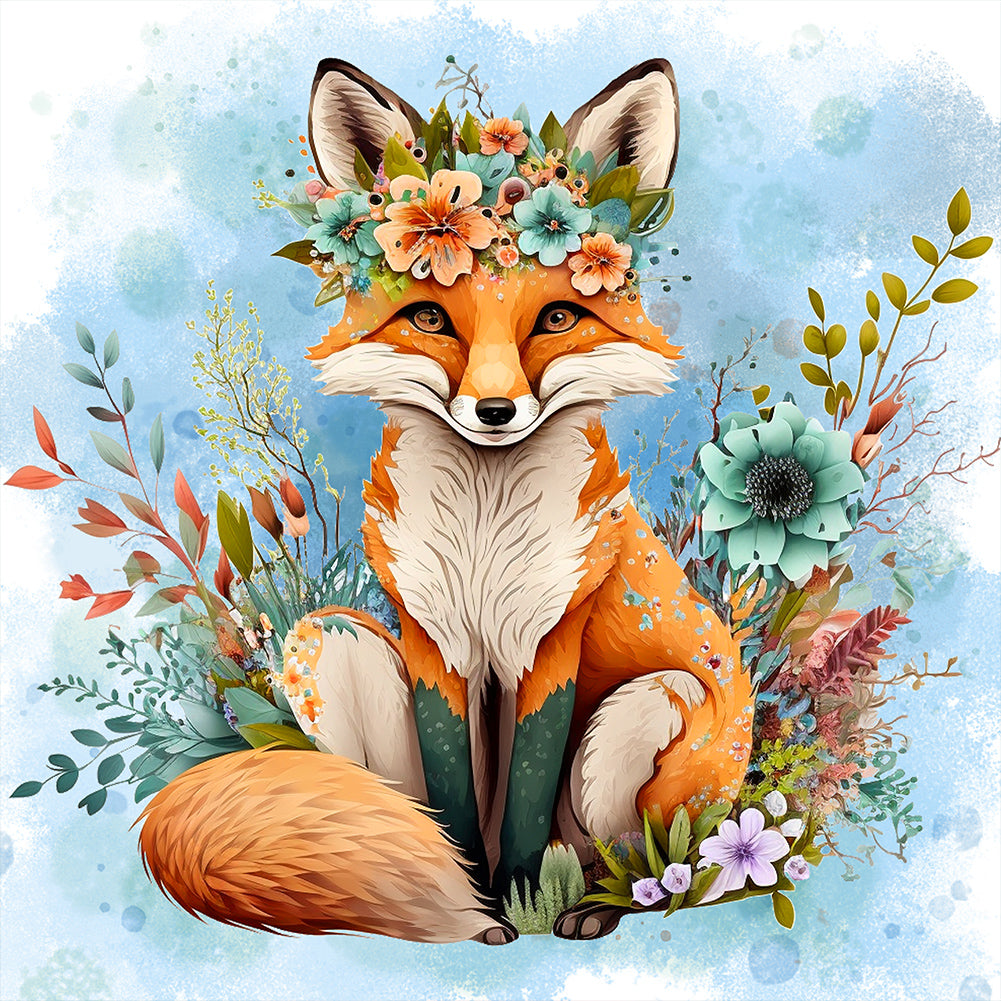 Fox - Full Round Drill Diamond Painting 30*30CM