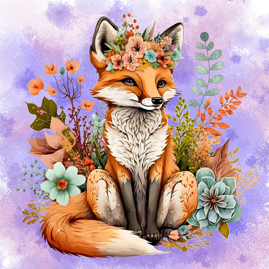 Fox - Full Round Drill Diamond Painting 30*30CM