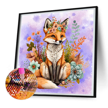 Fox - Full Round Drill Diamond Painting 30*30CM