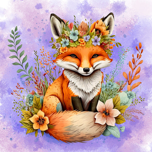 Fox - Full Round Drill Diamond Painting 30*30CM