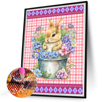 Toy Rabbit - Full Round Drill Diamond Painting 30*40CM