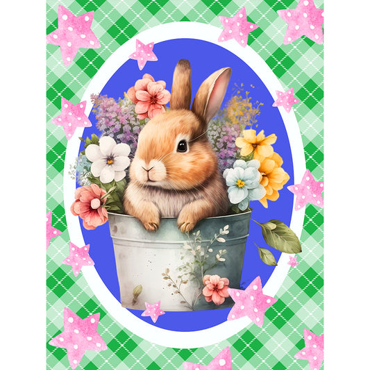 Toy Rabbit - Full Round Drill Diamond Painting 30*40CM