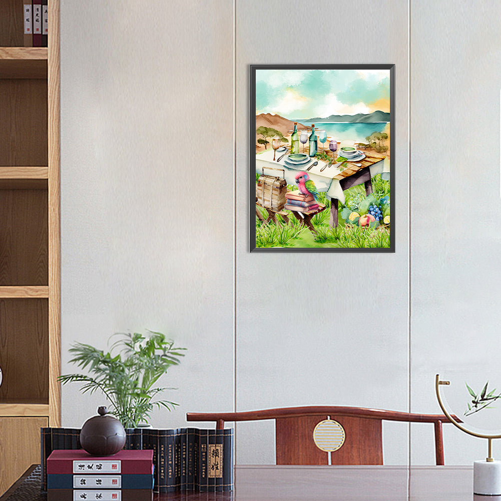 Parrot - Full Round Drill Diamond Painting 30*40CM