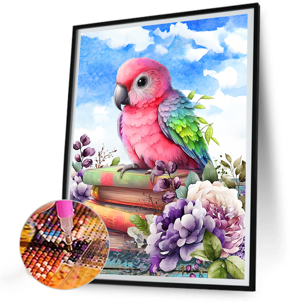 Parrot - Full Round Drill Diamond Painting 30*40CM