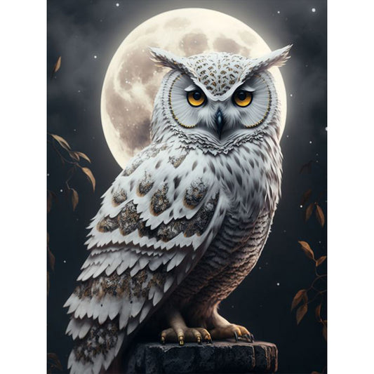 Owl - Full Round Drill Diamond Painting 30*40CM