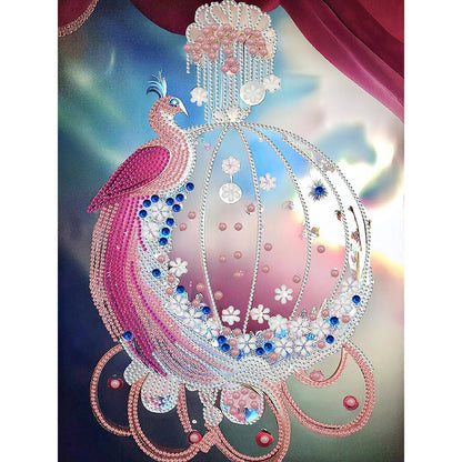 Peacock Pendant - Special Shaped Drill Diamond Painting 30*40CM