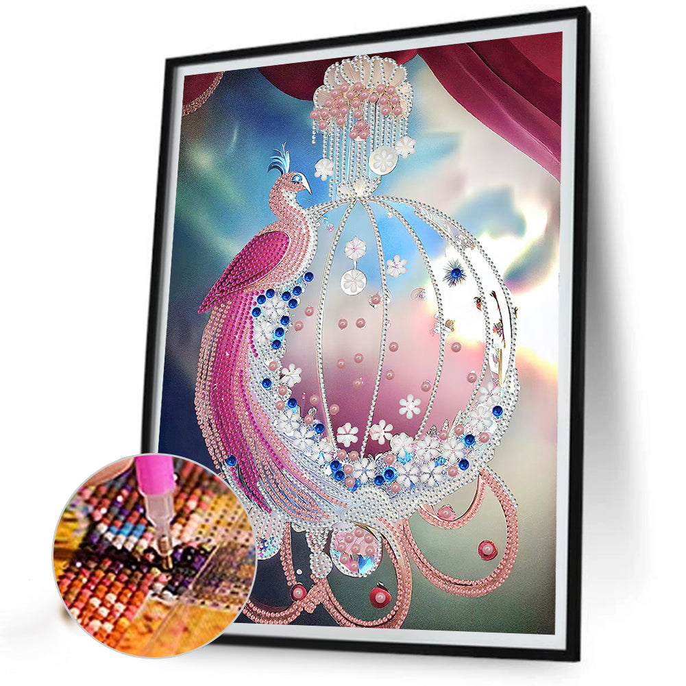 Peacock Pendant - Special Shaped Drill Diamond Painting 30*40CM