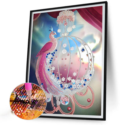 Peacock Pendant - Special Shaped Drill Diamond Painting 30*40CM