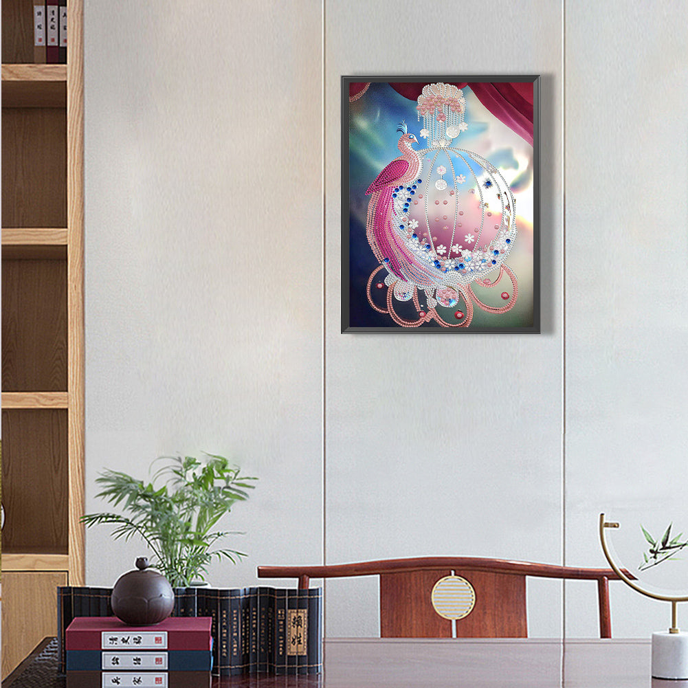 Peacock Pendant - Special Shaped Drill Diamond Painting 30*40CM