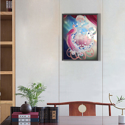 Peacock Pendant - Special Shaped Drill Diamond Painting 30*40CM