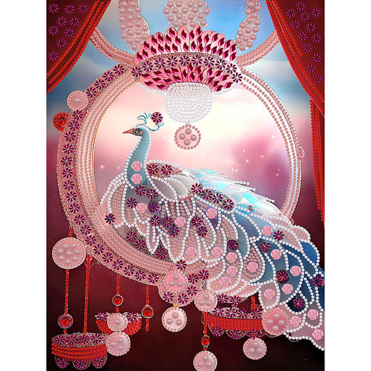 Peacock Pendant - Special Shaped Drill Diamond Painting 30*40CM