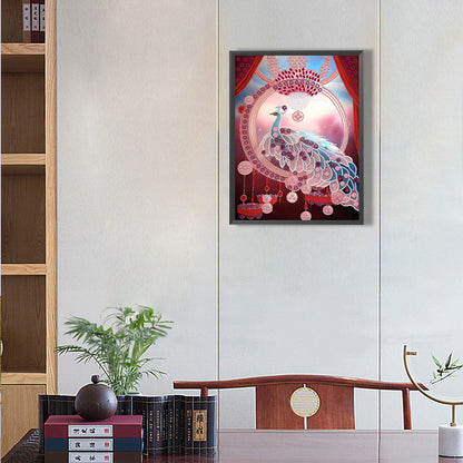 Peacock Pendant - Special Shaped Drill Diamond Painting 30*40CM