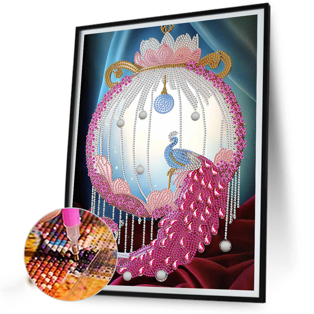 Peacock Pendant - Special Shaped Drill Diamond Painting 30*40CM