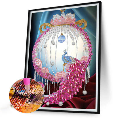 Peacock Pendant - Special Shaped Drill Diamond Painting 30*40CM