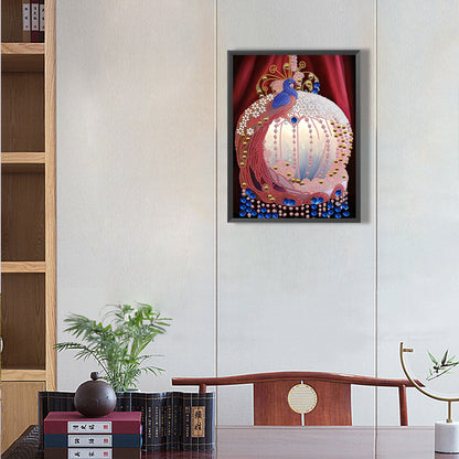 Peacock Pendant - Special Shaped Drill Diamond Painting 30*40CM