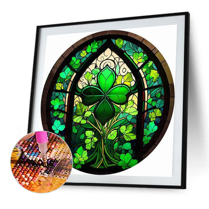 Four-Leaf Clover - Full Round Drill Diamond Painting 35*35CM