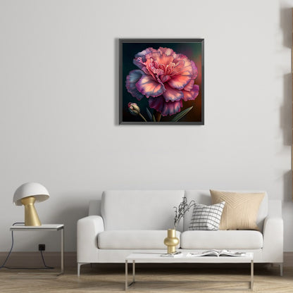 Hibiscus - Full Round Drill Diamond Painting 30*30CM