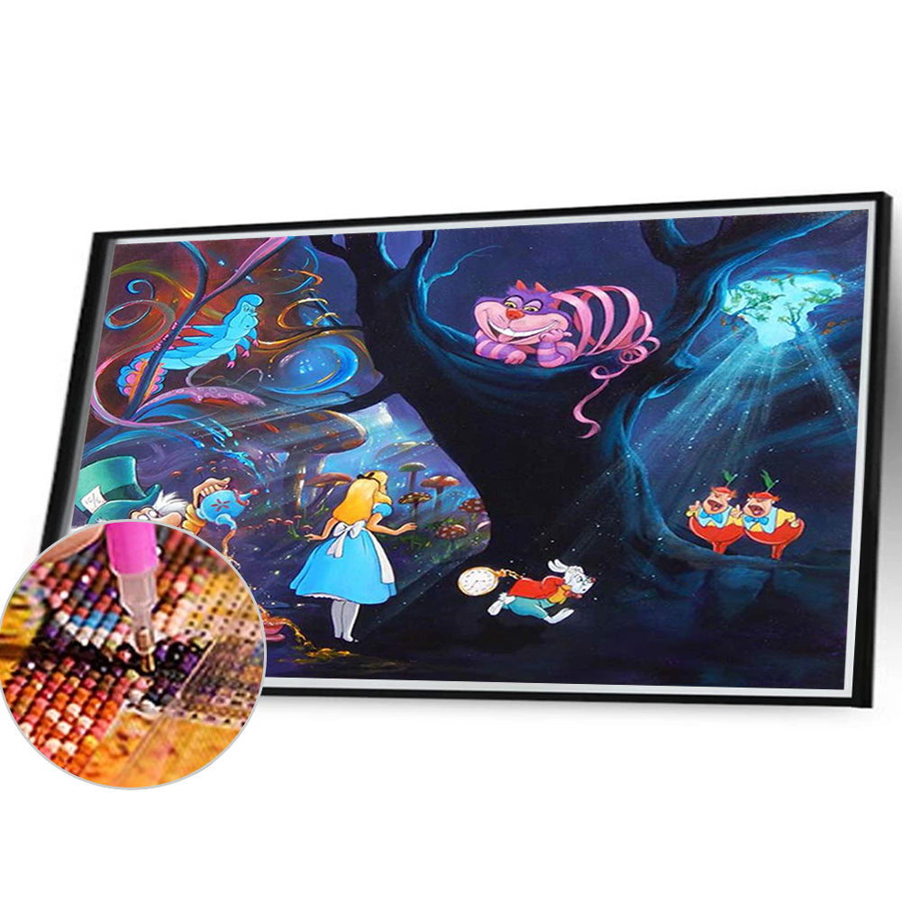 Alice In Wonderland - Full Round Drill Diamond Painting 40*30CM