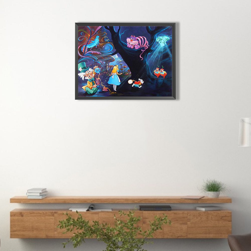 Alice In Wonderland - Full Round Drill Diamond Painting 40*30CM