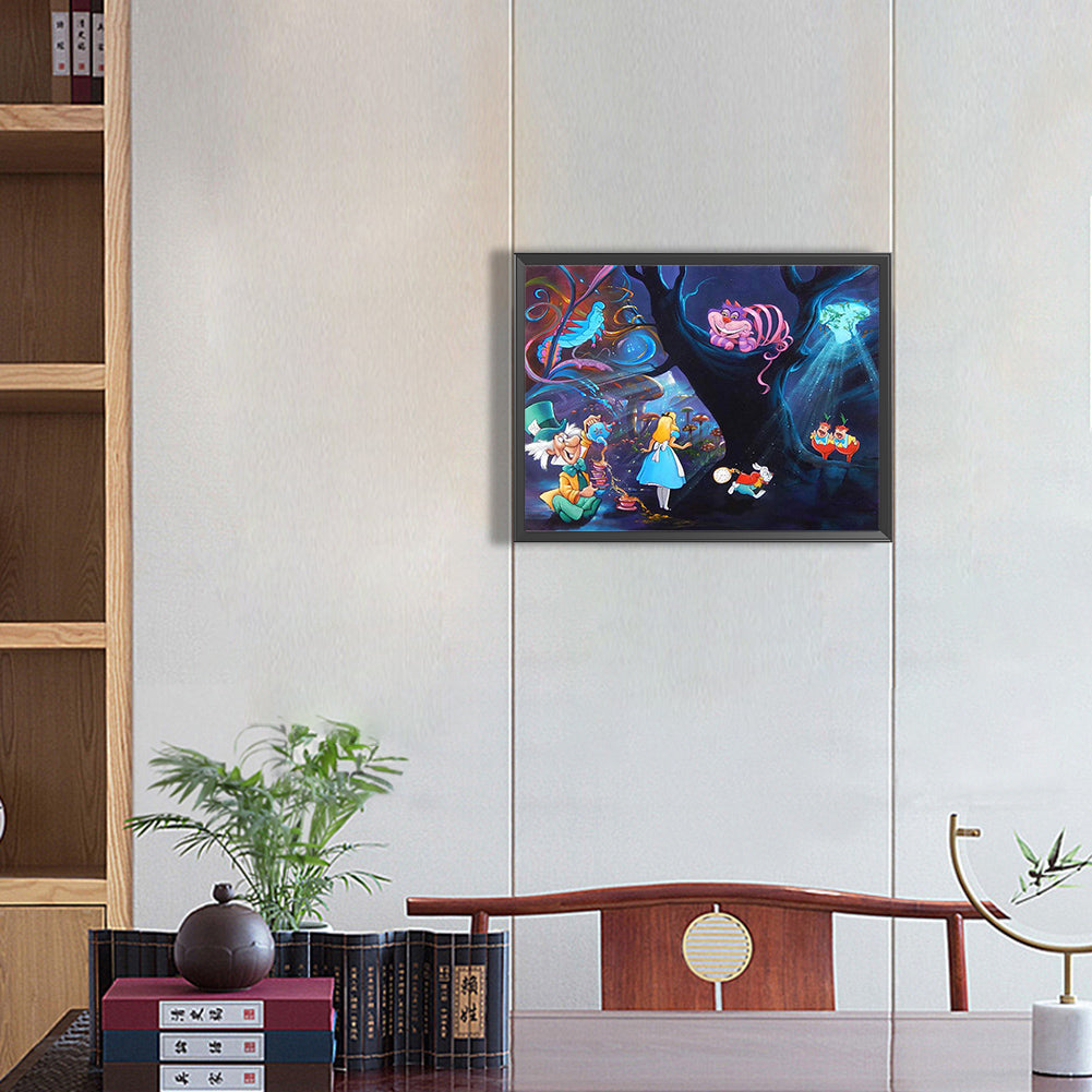 Alice In Wonderland - Full Round Drill Diamond Painting 40*30CM