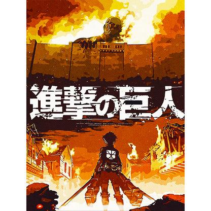 Attack On Titan - Full Round Drill Diamond Painting 30*40CM