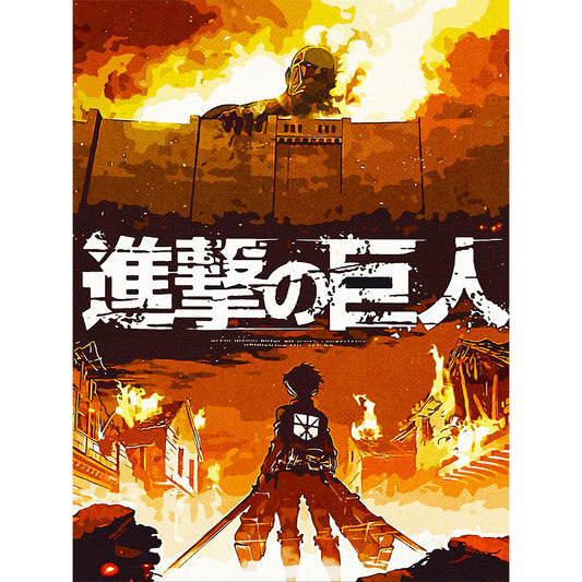 Attack On Titan - Full Round Drill Diamond Painting 30*40CM