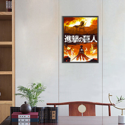 Attack On Titan - Full Round Drill Diamond Painting 30*40CM