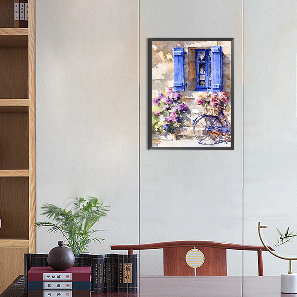 Window View - Full Round Drill Diamond Painting 30*40CM