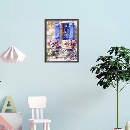 Window View - Full Round Drill Diamond Painting 30*40CM