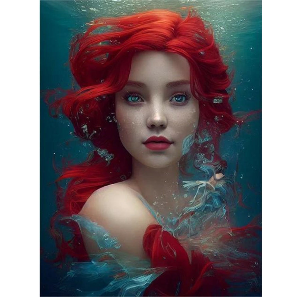 Redhead Woman - Full Round Drill Diamond Painting 30*40CM