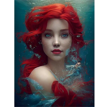 Redhead Woman - Full Round Drill Diamond Painting 30*40CM