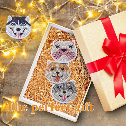 DIY Diamond Art Vanity Mirror Handheld Folding Purse Mirror for Kids Women Girls