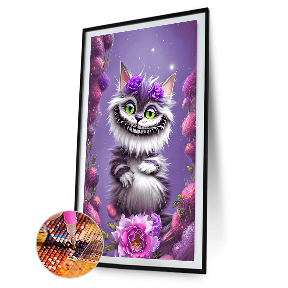 Cheshire Cat - Full Round Drill Diamond Painting 30*45CM