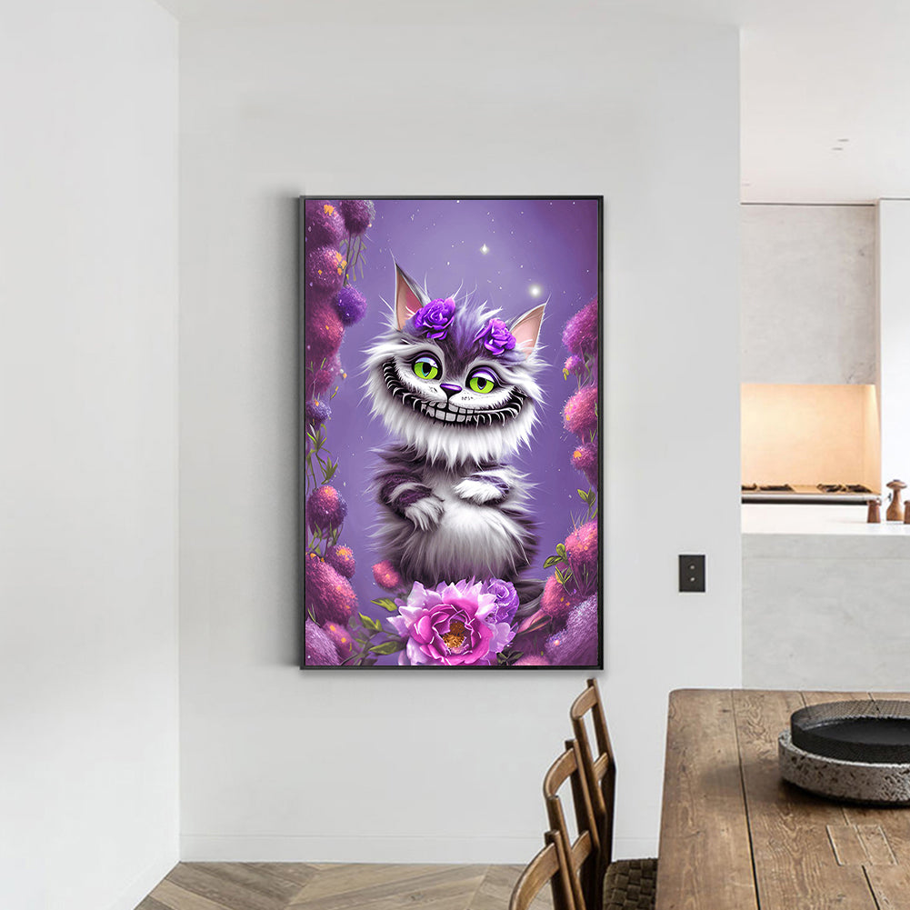 Cheshire Cat - Full Round Drill Diamond Painting 30*45CM