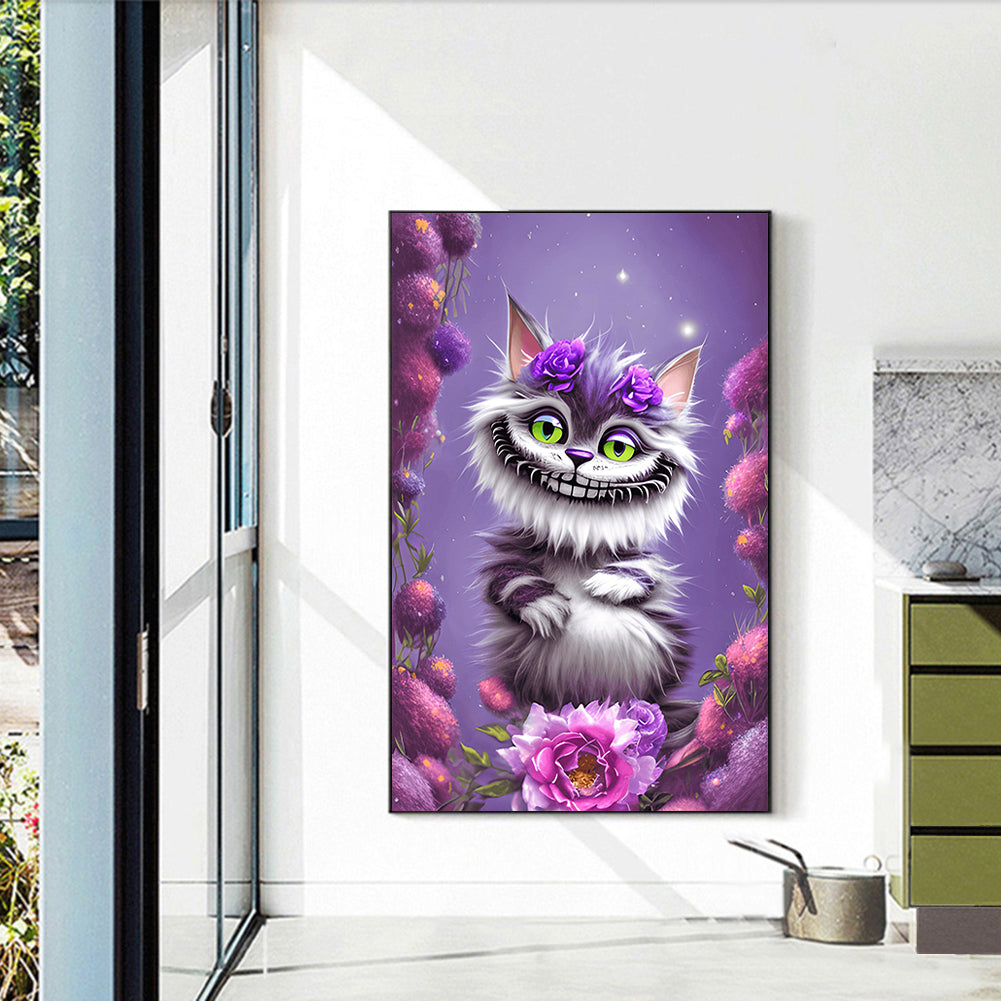 Cheshire Cat - Full Round Drill Diamond Painting 30*45CM