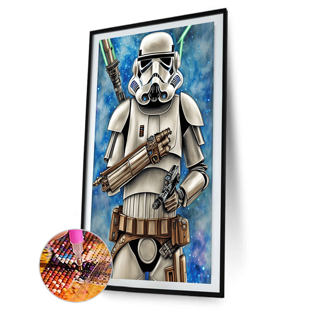 Star Wars Stormtrooper - Full Round Drill Diamond Painting 40*60CM