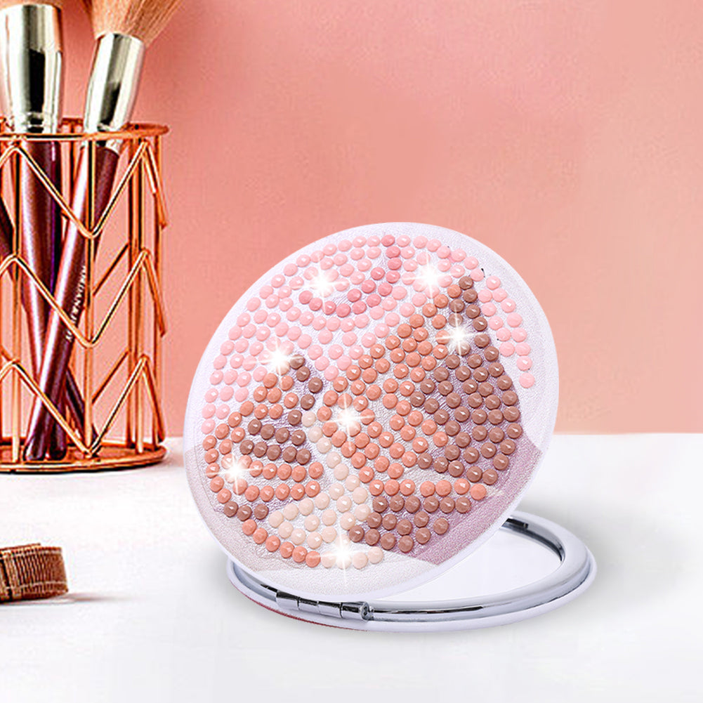 DIY Diamond Art Mosaic Makeup Mirror Art Craft Set Abstract Paint by Number Kits