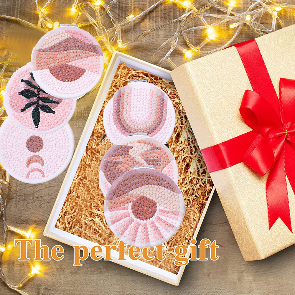 DIY Diamond Art Mosaic Makeup Mirror Art Craft Set Abstract Paint by Number Kits