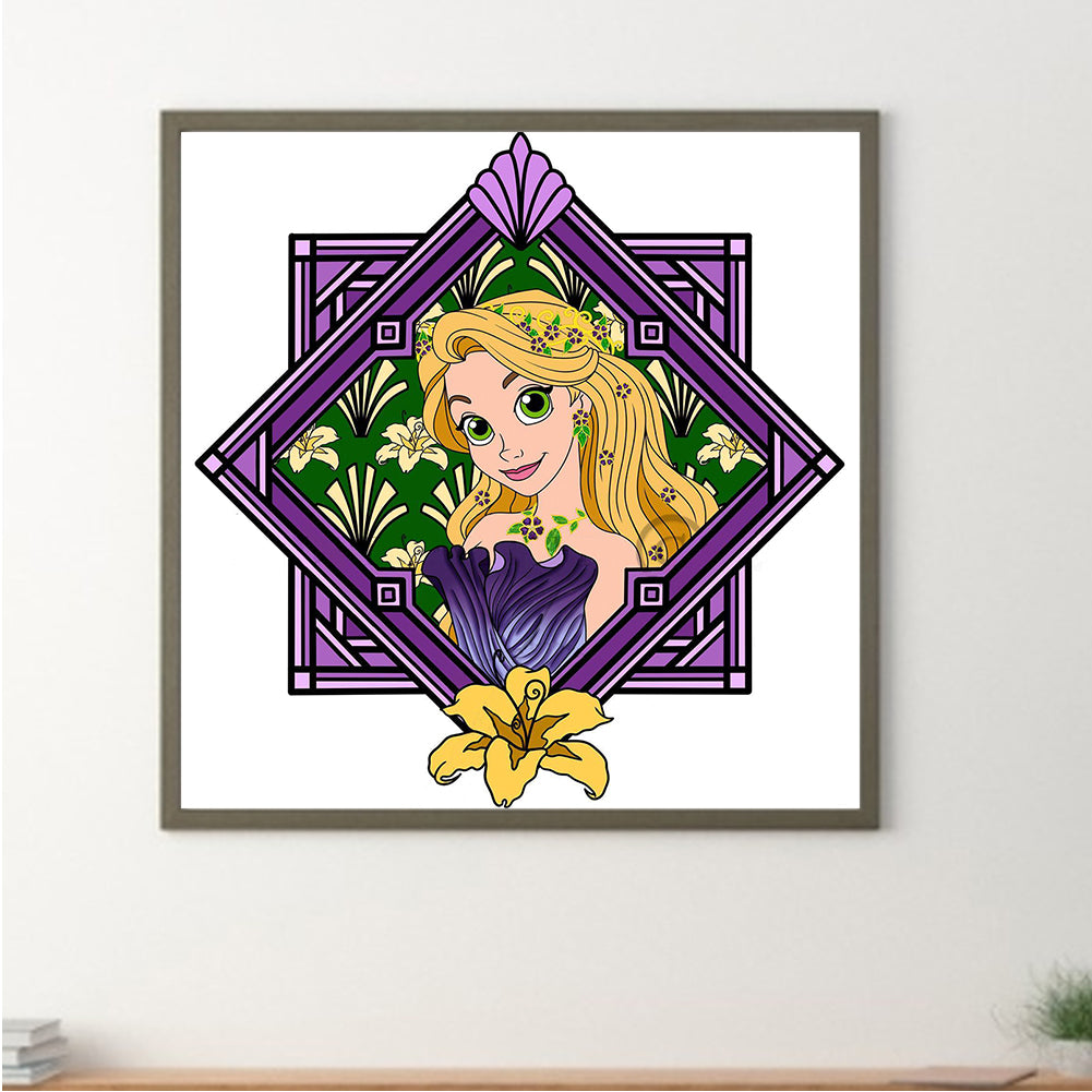 Long Hair Princess - Full Round Drill Diamond Painting 40*40CM