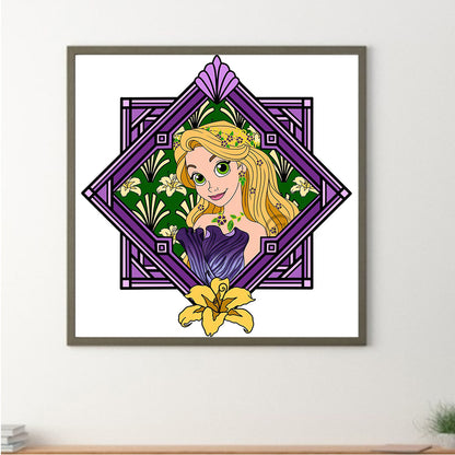 Long Hair Princess - Full Round Drill Diamond Painting 40*40CM