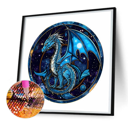 Pterodactyl Glass Painting - Full Round Drill Diamond Painting 30*30CM