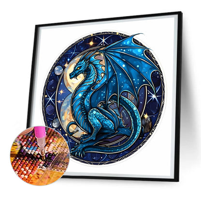 Pterodactyl Glass Painting - Full Round Drill Diamond Painting 30*30CM