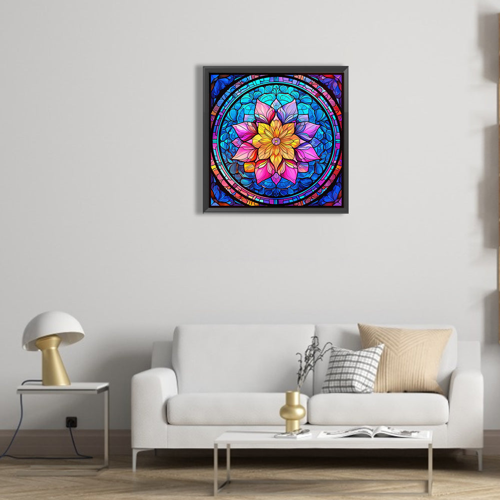 Mandala Glass Painting - Full Round Drill Diamond Painting 30*30CM